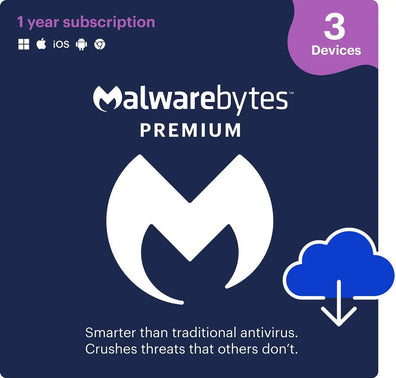 Malwarebytes Premium Security - 3 Device / 1 Year - Download - High Tech CR